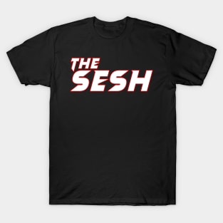 The sesh red and white design T-Shirt